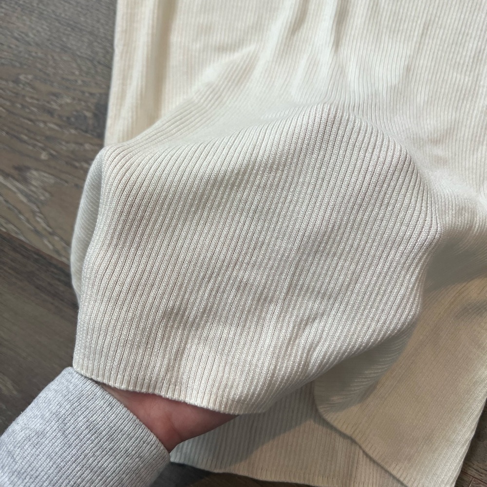 IRO Cream Ribbed Sleeveless Turtleneck Top - Picture 2 of 5